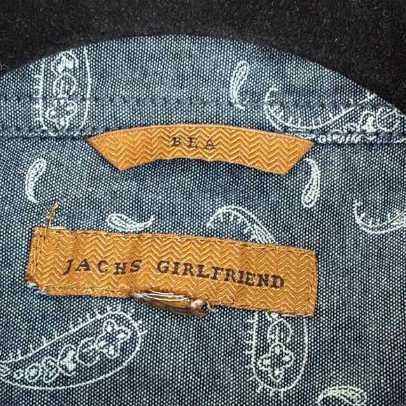 JACHS Girlfriend Blue and Red Casual Button Down Shirt Medium Flannel - Picture 2 of 9